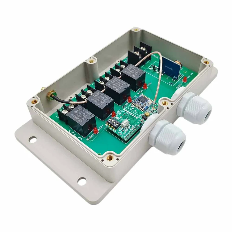 CC 8~80V Interrupteur Sans Fil Récepteur Radio 4 Voies 10A Sortie (Modèle: 0020223)