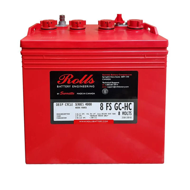 8 FS GC-HC Rolls Deep Cycle Battery Gr GC8 8V 182Ah