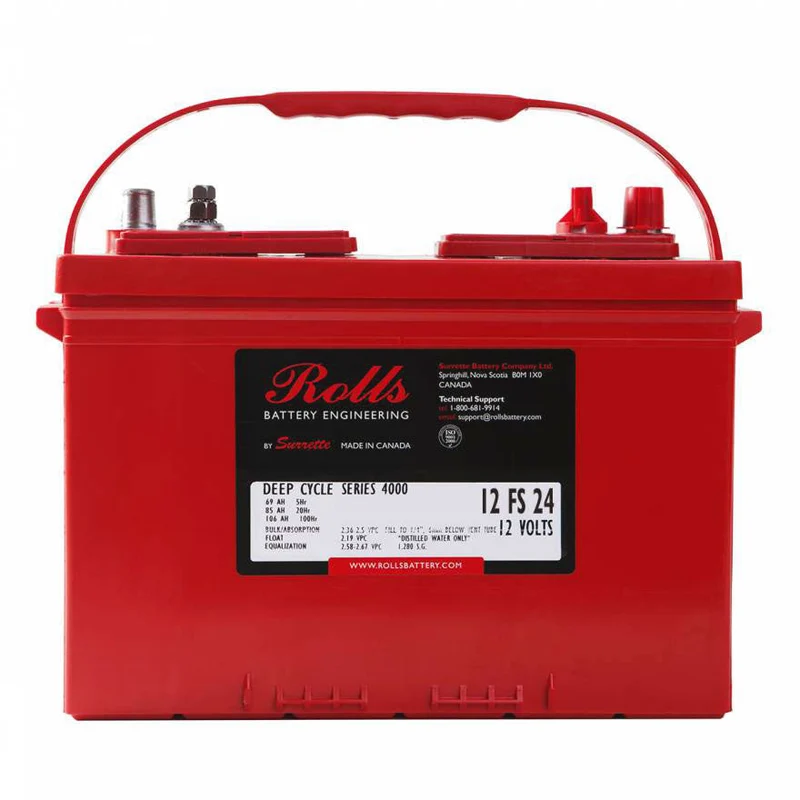 12 FS 24 Deep Cycle Battery Gr 24 DT 12V 85Ah 125RC Rolls