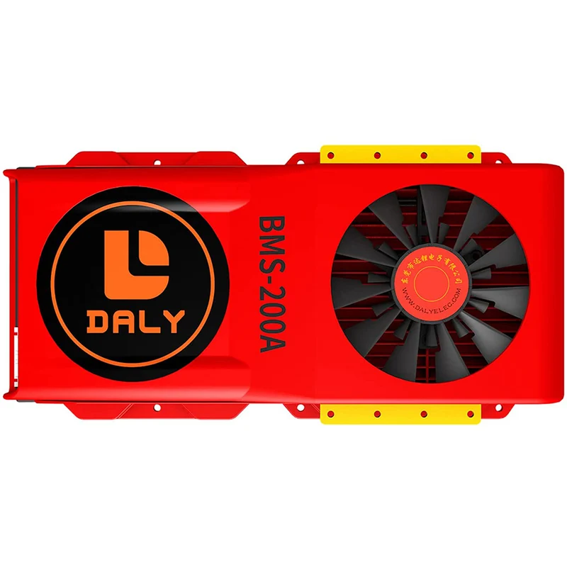 Daly smart bms Lifepo4 8S 24V 200A bluetooth BMS FAN board 52 130 235