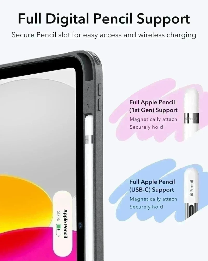 iPad 11" (A16) 2025 Bundle Flip Magnetic Case (Pencil Holder) & Armorite® Pro Screen Protector With UltraFit Tray - Green