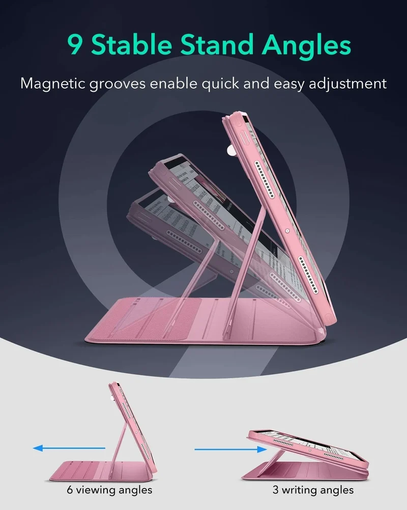 iPad Pro 13" (M5) 2025 Bundle Shift Magnetic Case & Armorite Pro Screen Protector With UltraFit Tray - Pink