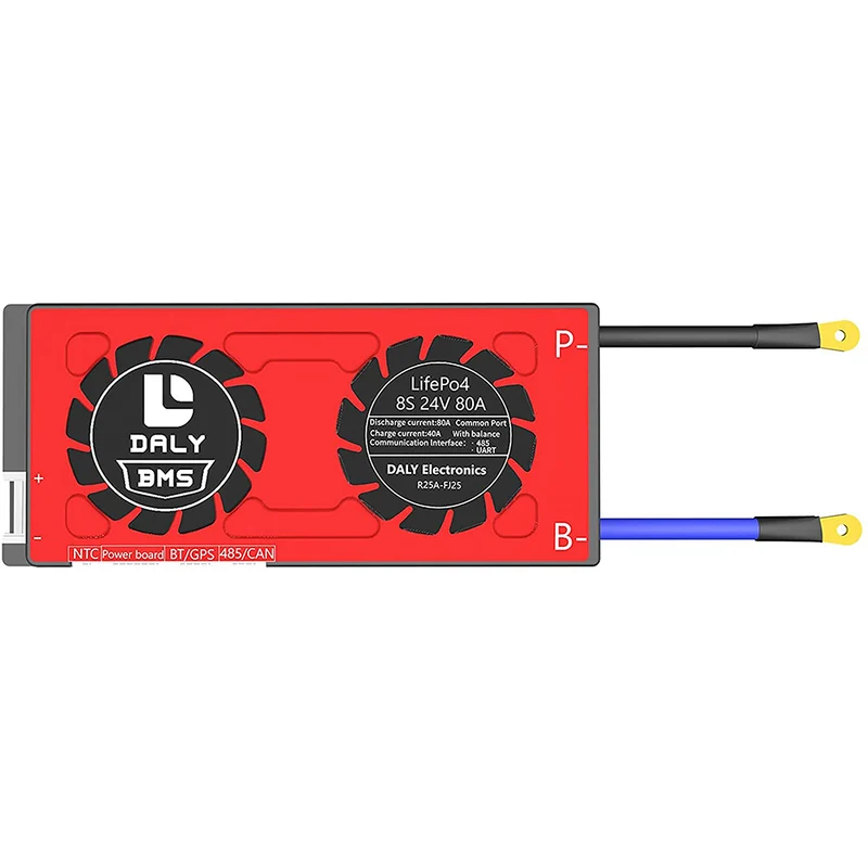 Daly smart bms Lifepo4 8S 24V 80A bluetooth BMS board 19 66 150