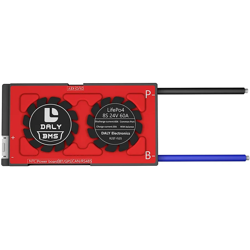 Daly smart bms Lifepo4 8S 24V 60A bluetooth BMS board 18 66 128