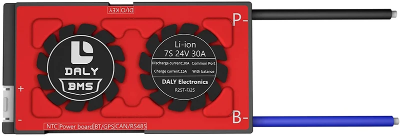 Daly smart bms Li-ion 7S 24V 30A bluetooth BMS board 13 66 128