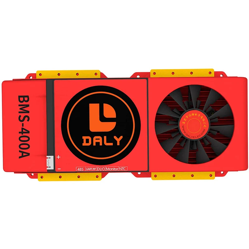 Daly smart bms Lifepo4 4S 12V 300A bluetooth BMS FAN board 52 130 257