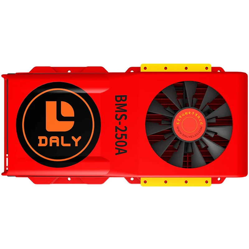 Daly smart bms Lifepo4 4S 12V 250A bluetooth BMS FAN board 52 130 235