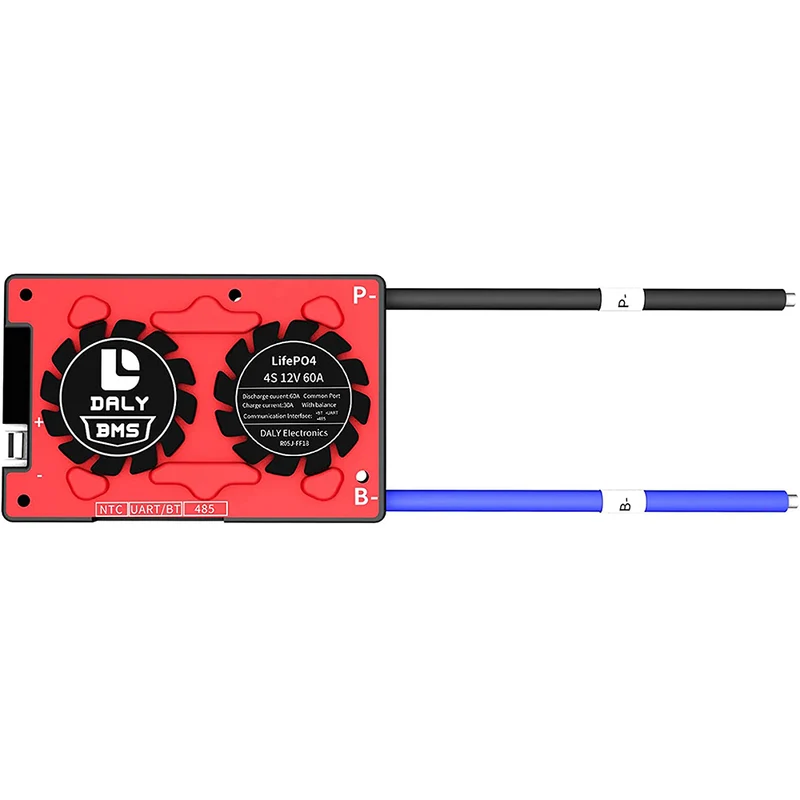 Daly smart bms Lifepo4 4S 12V 60A bluetooth BMS board 18 66 128