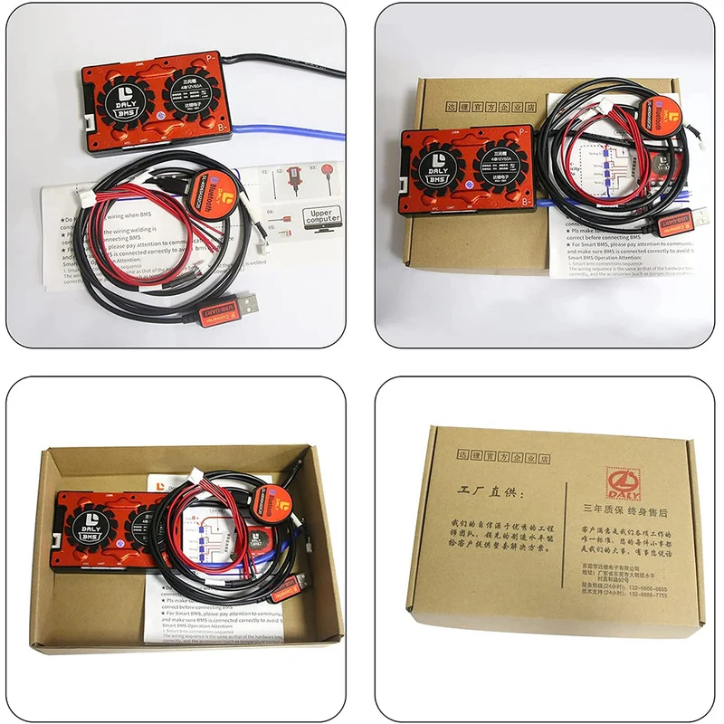 Daly smart bms Lifepo4 4S 12V 40A bluetooth BMS board 18 66 128