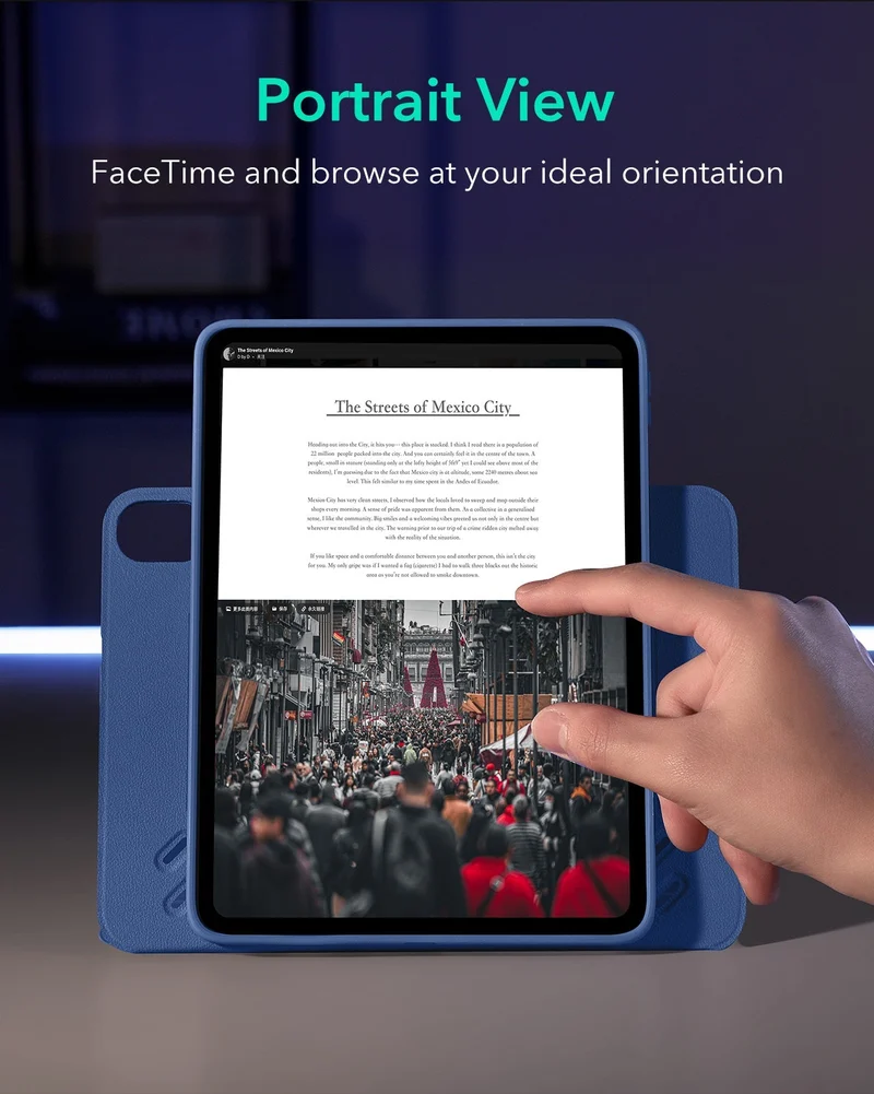 iPad Air 13" (M4) 2026 Shift Magnetic Case - Navy Blue
