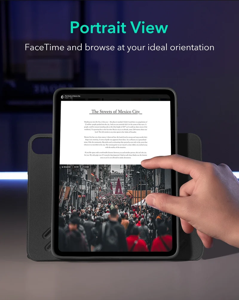iPad Air 13" (M4) 2026 Bundle Shift Magnetic Case & Armorite Pro Screen Protector With UltraFit Tray - Black