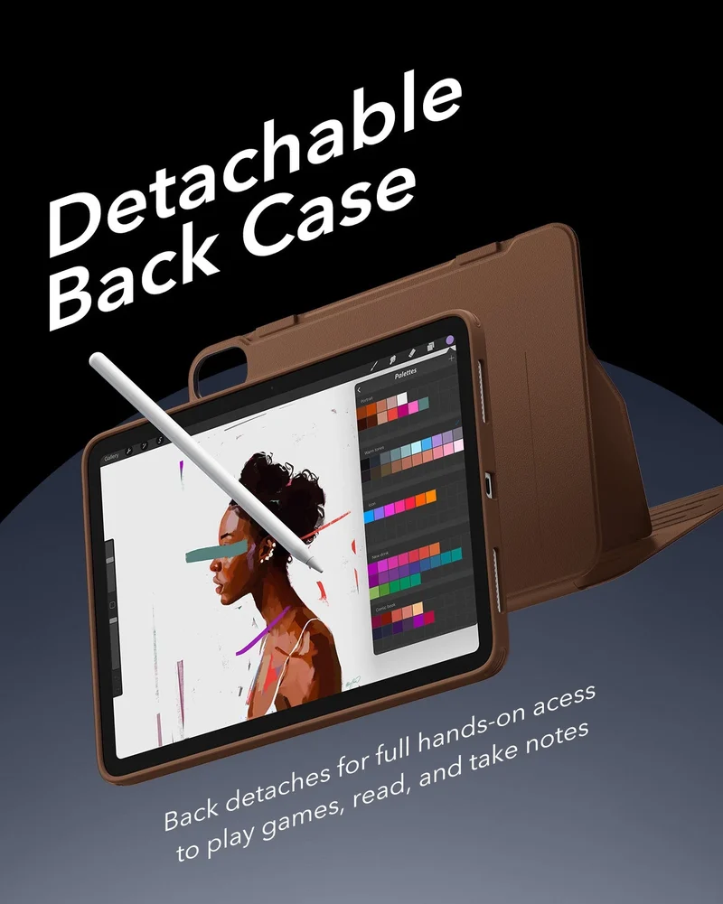iPad Air 11" (M4) 2026 Bundle Shift Magnetic Case & Armorite® Pro Screen Protector With UltraFit Tray - Brown