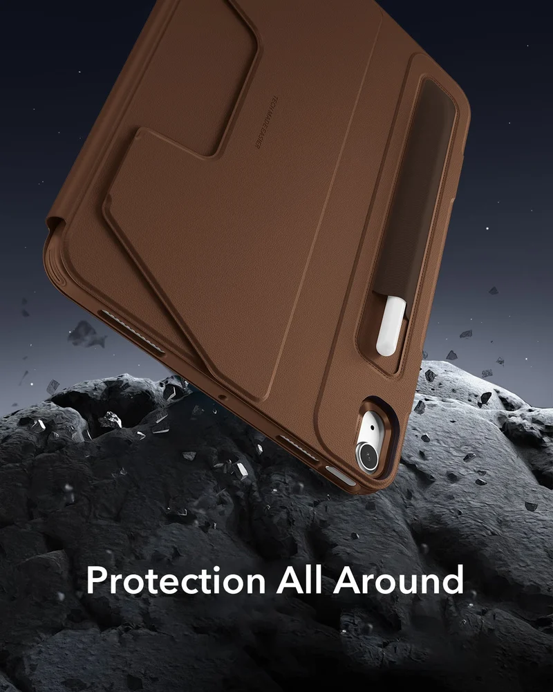 iPad Air 11" (M4) 2026 Bundle Shift Magnetic Case & Armorite® Pro Screen Protector With UltraFit Tray - Brown