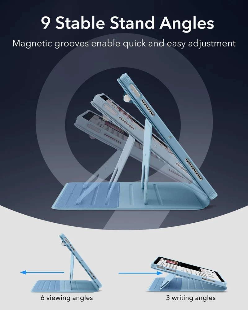 iPad Air 11" (M4) 2026 Bundle Shift Magnetic Case & Armorite® Pro Screen Protector With UltraFit Tray - Blue