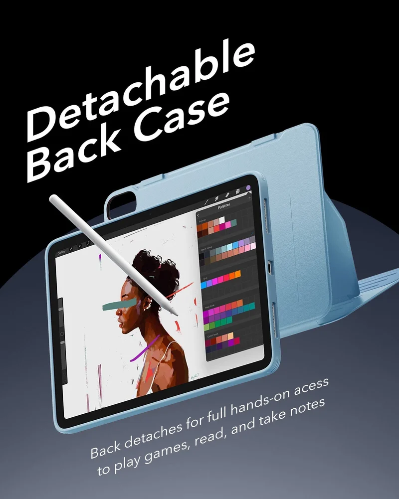 iPad Air 11" (M4) 2026 Bundle Shift Magnetic Case & Armorite® Pro Screen Protector With UltraFit Tray - Blue