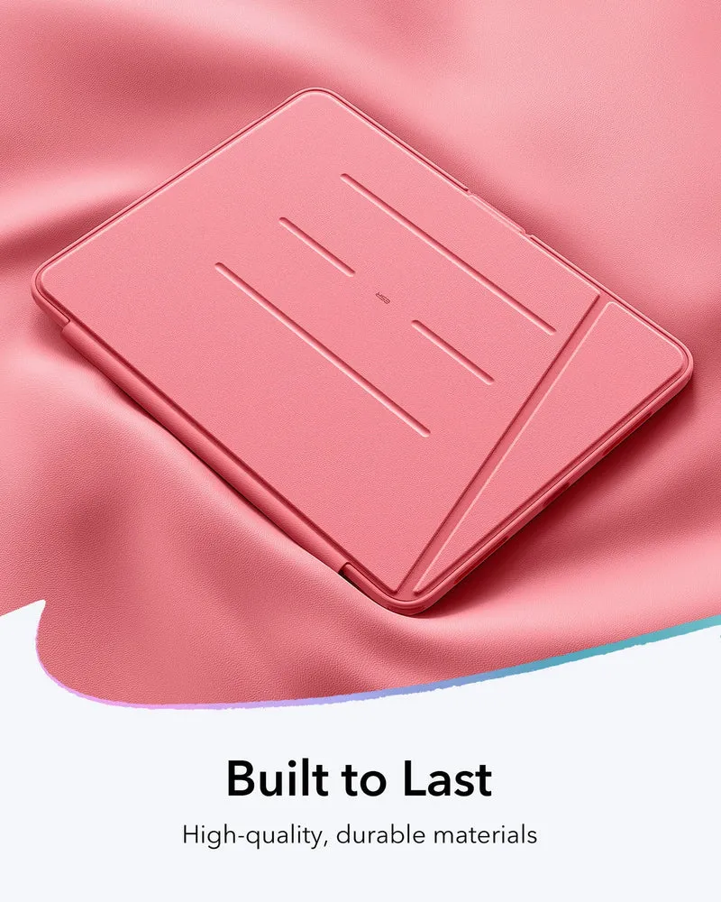 iPad 11" (A16) 2025 Bundle Flip Magnetic Case with Pencil Holder & Armorite® Protection - Watermelon Red