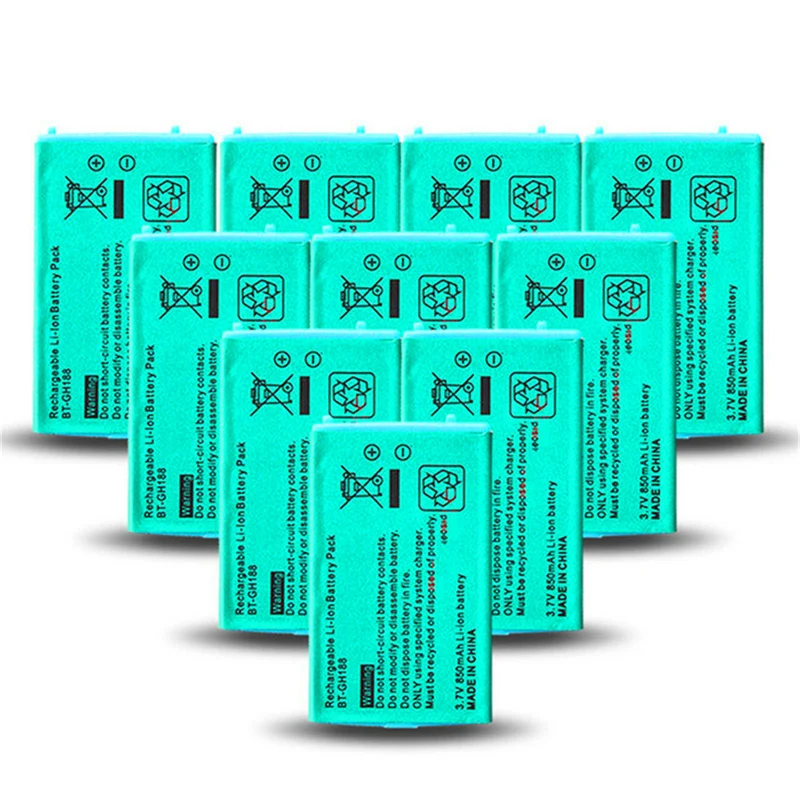 10x3.7V 850mAh For Nintendo Gameboy Advance GBA SP Battery Pack + Tool Pack Kit Lithium Li-ion Battery Pack