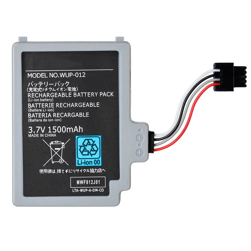 OSTENT 3.7 V 1500mAh battery pack replacement for Nintendo Wii U gamepad