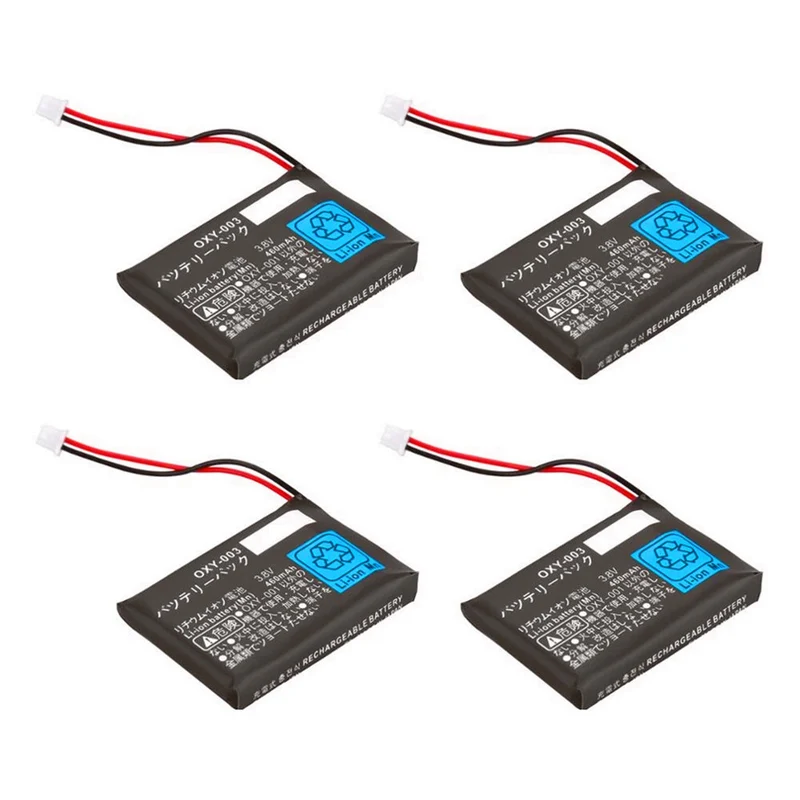 4pcs 3.8V 460mAh Battery Lithium-ion replacment Kit Pack for Nintendo GBM Game Boy Micro batteries