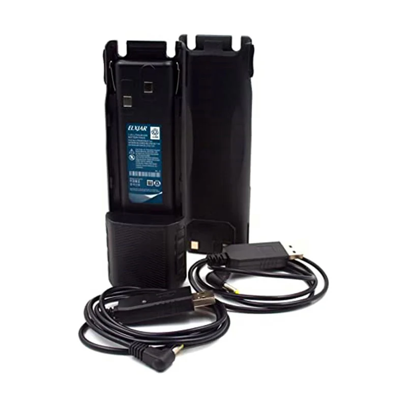 7.4 V 3800 mAh BL 8L Baofeng and BTECH UV 82 series wireless expansion batteries, compatible with GMRS V1, MURS V1