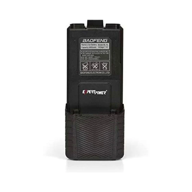 Baofeng ExpertPower UV 5R battery with extended true capacity (model: BL 5L, 3800 mAh, black) DM 5R