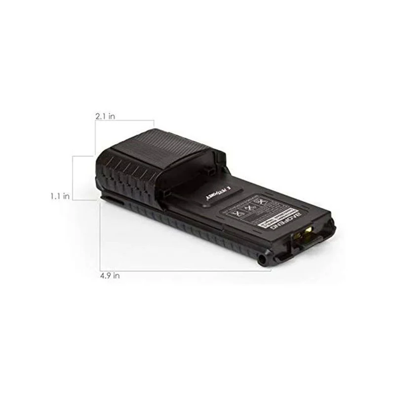Baofeng ExpertPower UV 5R battery with extended true capacity (model: BL 5L, 3800 mAh, black) DM 5R
