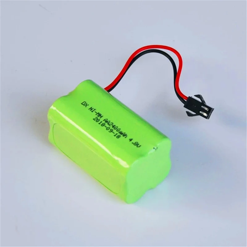 2400mAh Ni MH 4.8V AA rechargeable battery pack AA battery for remote control car helicopter toy LED light cordless phone SM connector B