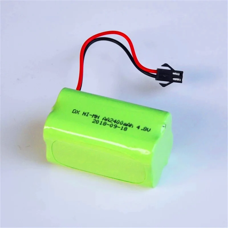 2400mAh Ni MH 4.8V AA rechargeable battery pack AA battery for remote control car helicopter toy LED light cordless phone SM connector B