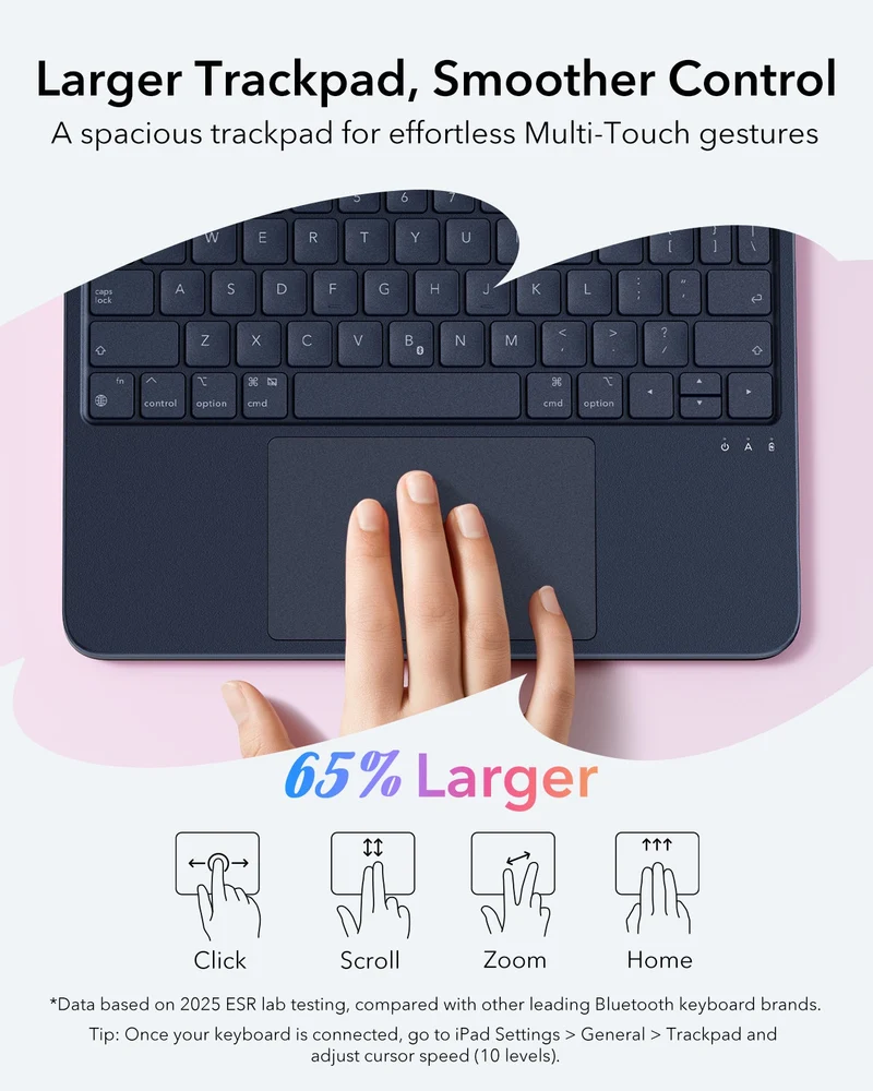 iPad Air 10.9"(5th/4th Gen ) Flex Keyboard Case (Detachable)- US Layout-Blue