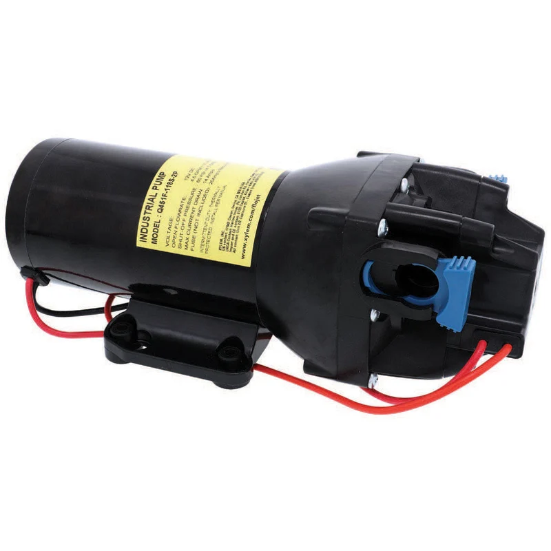 VersiJet Q451F-118S-2P Industrial Diaphragm Pump — 12V / 4.5 GPM / 60 PSI