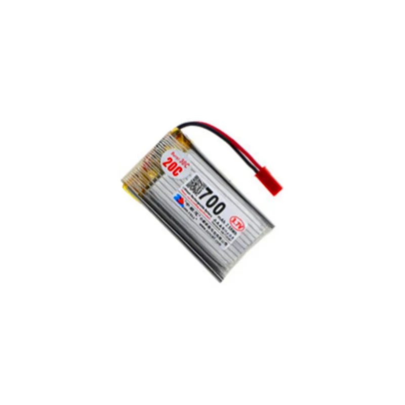 2pcs 3.7V 700mAh Powered JST Reverse Male Plug 802540 Polymer Lithium Battery Pack