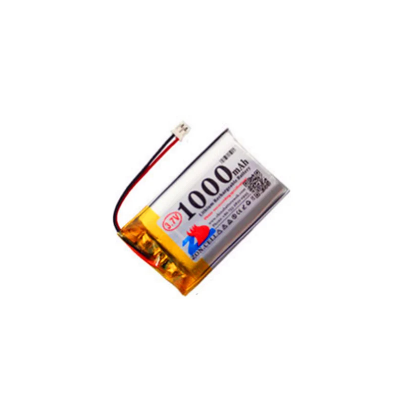 4pcs 3.7 V 1000 mAh PH2.0 rear connector 802540 polymer lithium battery