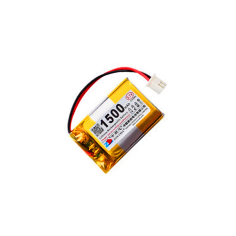 2pcs 3.7V 1500mAh XH2.54 inverted plug 702535 bluetooth wireless device digital polymer lithium battery