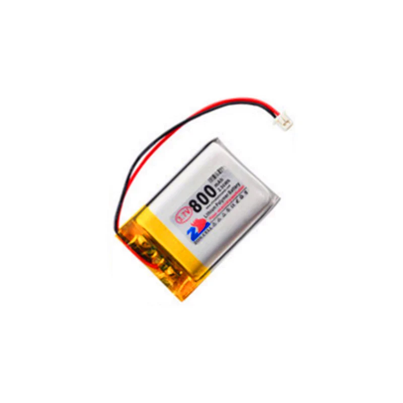 2pcs 3.7V 800mAh MX1.25 positive plug 702535 bluetooth wireless device digital polymer lithium battery