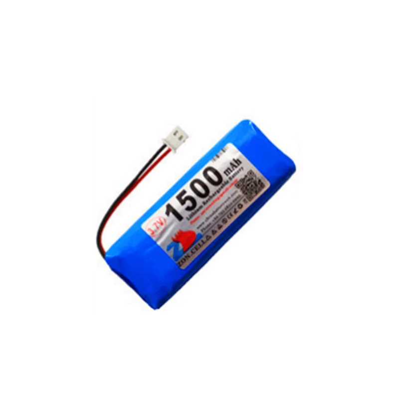 2x 1500mAh 3.7V MX5264 with 102050 lithium polymer battery inserted to the rear for portable devices and instruments