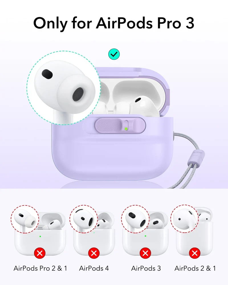 AirPods Pro 3 Pulse FlickLock Magnetic Case - Purple