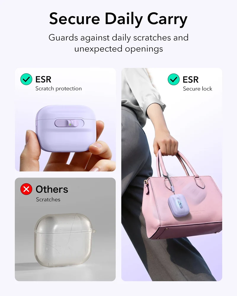 AirPods Pro 3 Pulse FlickLock Magnetic Case - Purple