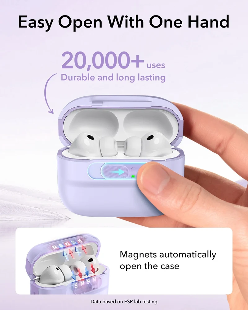AirPods Pro 3 Pulse FlickLock Magnetic Case - Purple