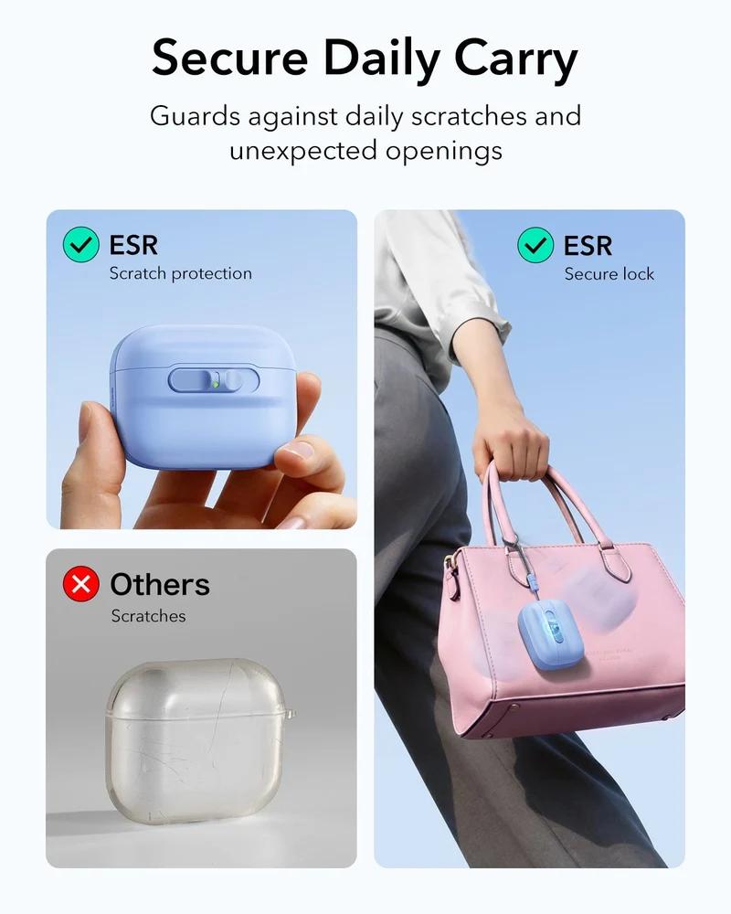 AirPods Pro 3 Pulse FlickLock Magnetic Case - Light Blue