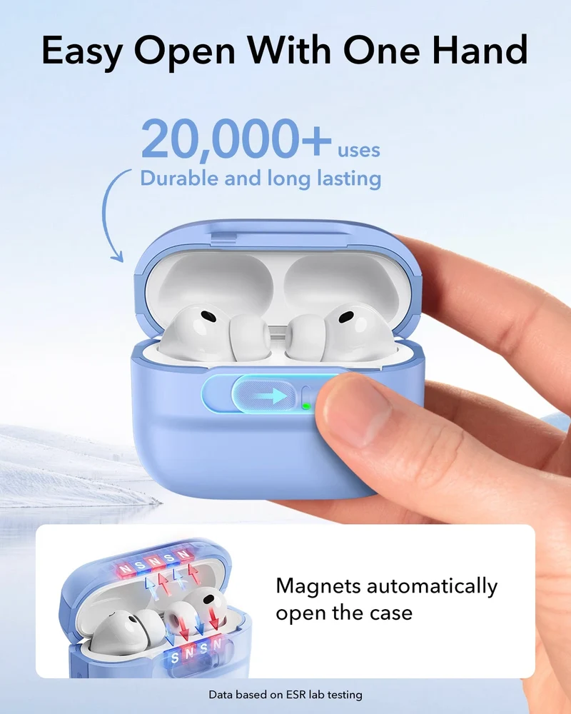 AirPods Pro 3 Pulse FlickLock Magnetic Case - Light Blue