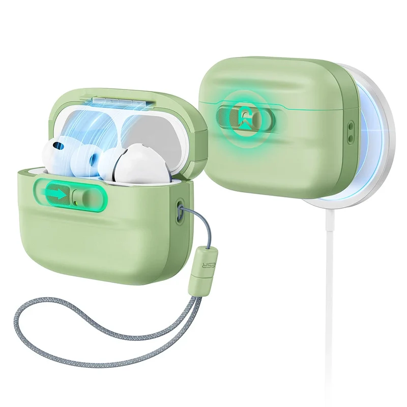 AirPods Pro 3 Pulse FlickLock Magnetic Case - Light Green