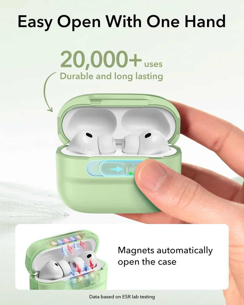 AirPods Pro 3 Pulse FlickLock Magnetic Case - Light Green