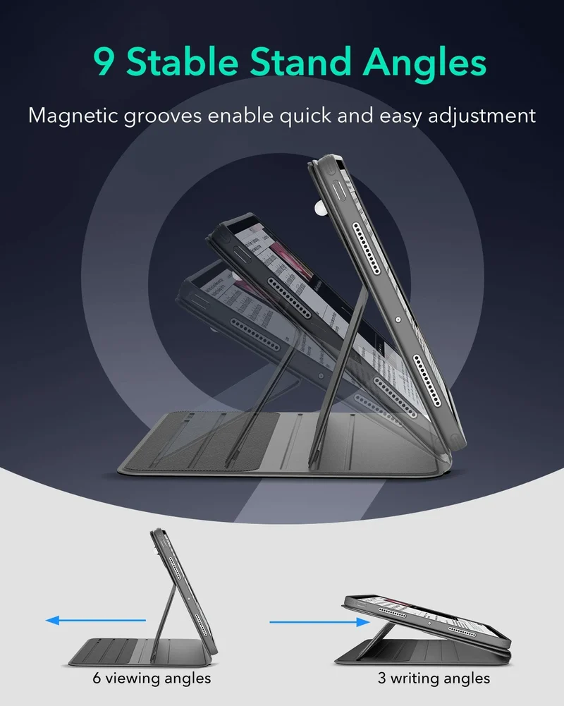 iPad Pro 13″ (2025) Shift Magnetic Case with Pencil Bundle - Gray