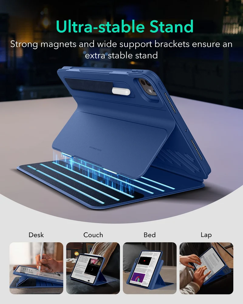 iPad Pro 13″ (2025) Shift Magnetic Case with Pencil Bundle - Navy Blue