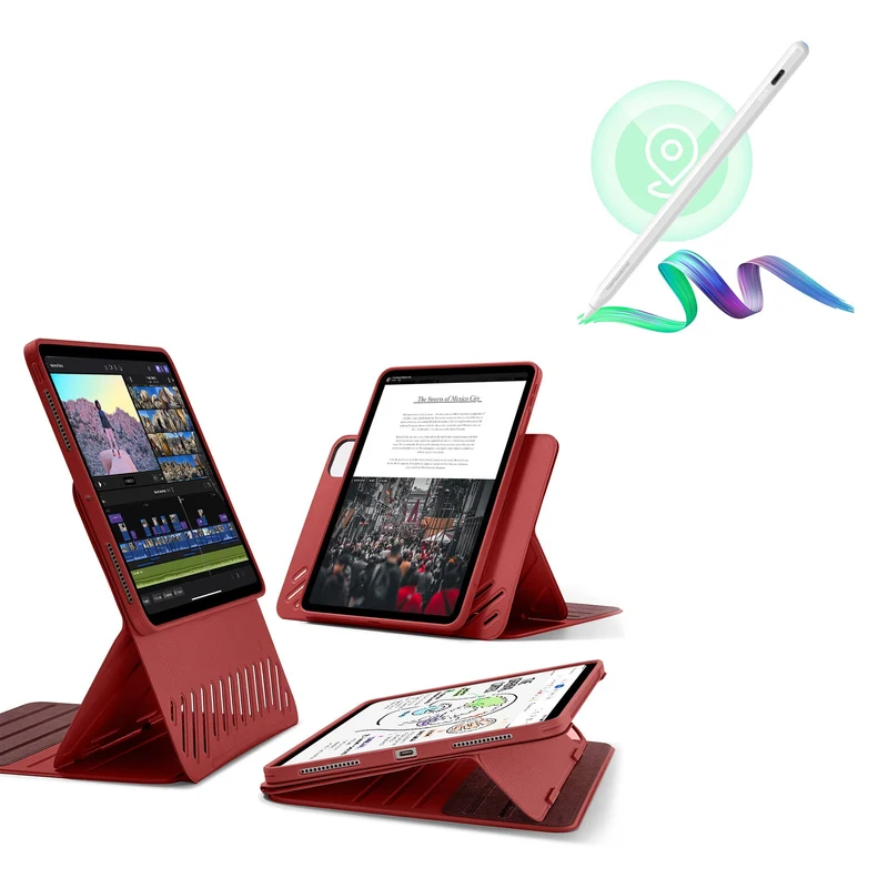iPad Pro 13″ (2025) Shift Magnetic Case with Pencil Bundle - Red