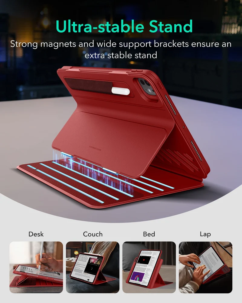 iPad Pro 13″ (2025) Shift Magnetic Case with Pencil Bundle - Red