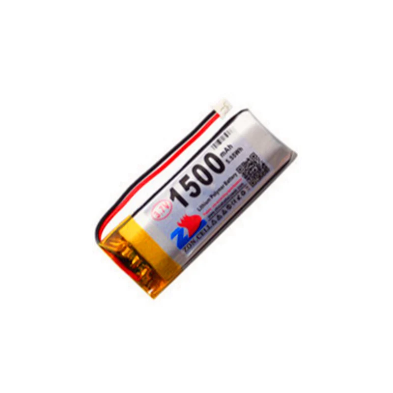 2x 1500mAh 3.7V MX1.25 reverse plug 102050 lithium polymer battery for portable devices and instruments