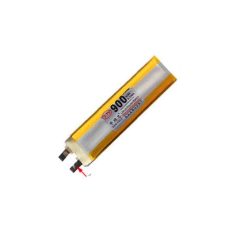 2x3.7V semi-finished battery cell without plug 900mAh 701658 polymer lithium battery