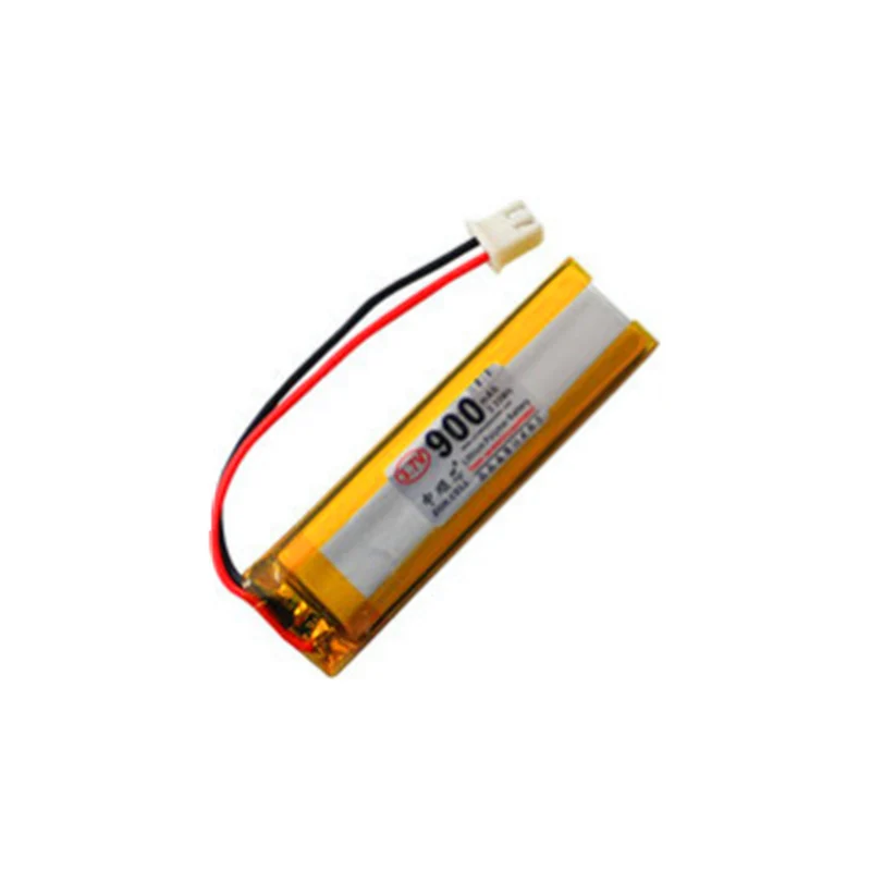 2x 3.7V XH2.54 inverted plug 900mAh 701658 polymer lithium battery
