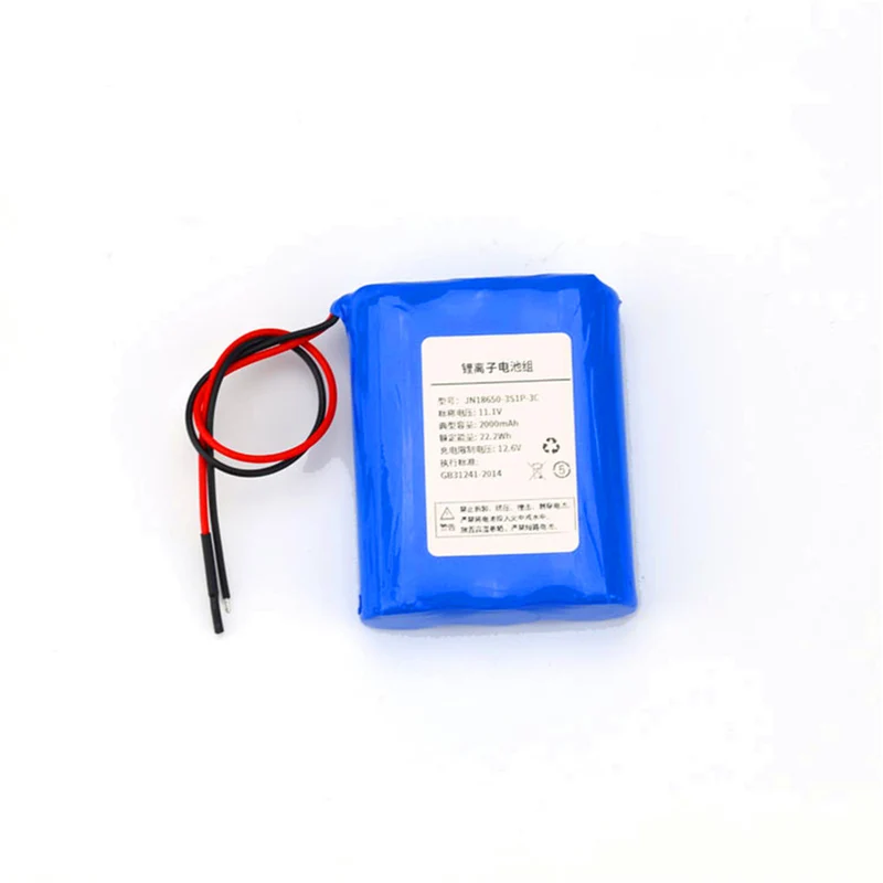 Magnification 18650-11.1V-2000mAh Nail Art Phototherapy Device UV Sterilization Lamp Sweeper Battery